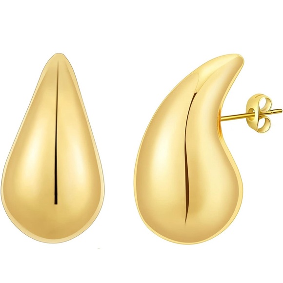 Raindrop Earrings- Gold - Picture 2 of 6